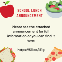 School Lunch Announcement
